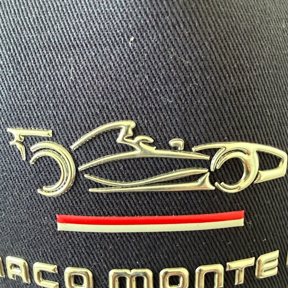 Navy Embroidered Racing Cap - Picture 7 of 7